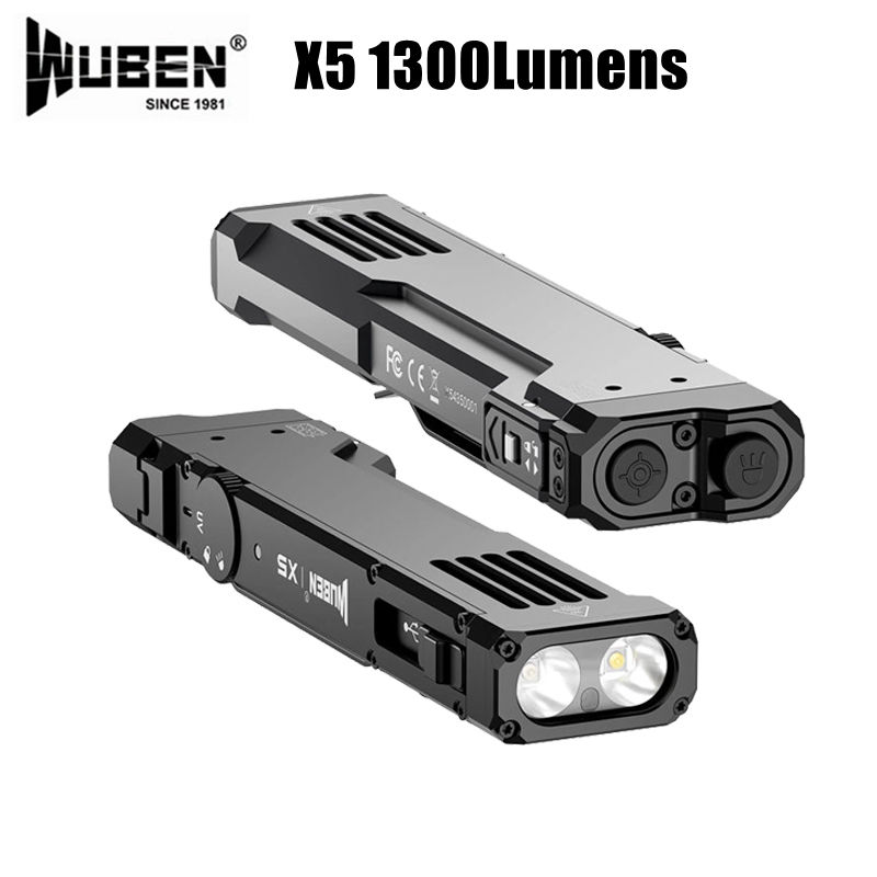 Edc Daily Carry - WUBEN X5 Kompakte EDC-Taschenlampe, 1300 Lumen,